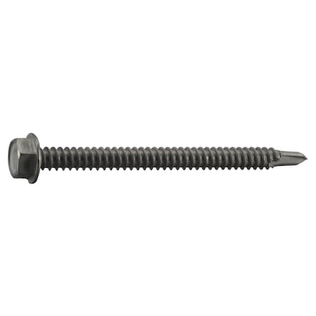 Saberdrive Lag Screw, #7, 2 in, Black Phosphate Steel, Hex Torx Drive, 116 PK 53814